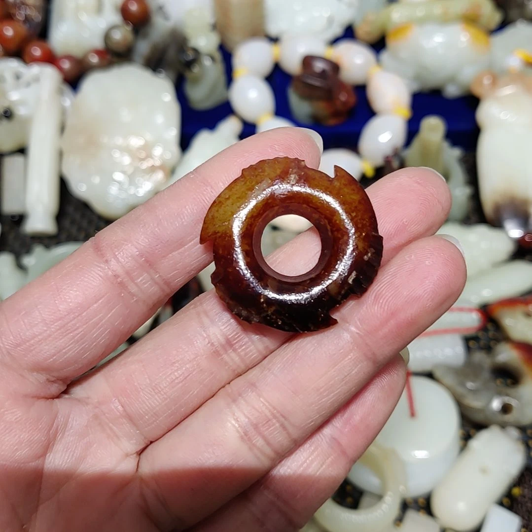 和田玉车挂未镶嵌西*