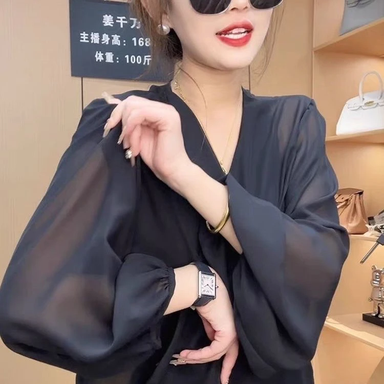 雪纺防晒开衫女薄款小披肩夏季搭配吊带裙子外搭罩衫薄纱上衣外套