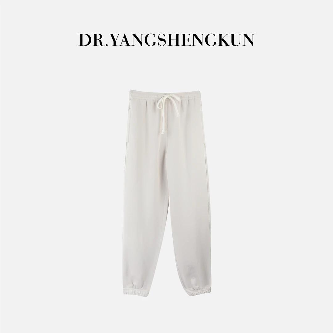 杨圣坤2025新品纯棉百搭松紧腰抽绳束脚运动休闲裤ES2593031