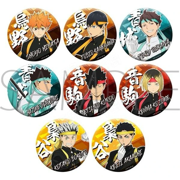 【日谷】排球少年新旧应援/金属应援团吧唧徽章盲盒（下单默认代拆）