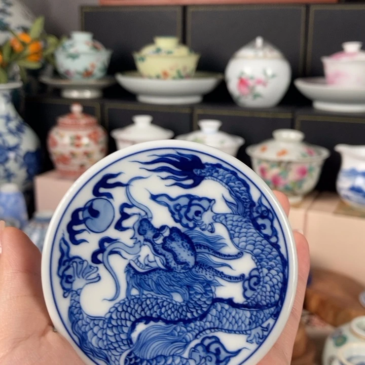 杯折葵非器龙纹盖置