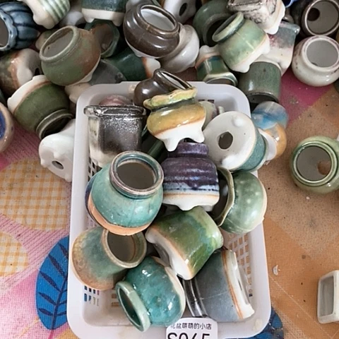 紫砂花盆065瑕疵品口径3厘米无售后