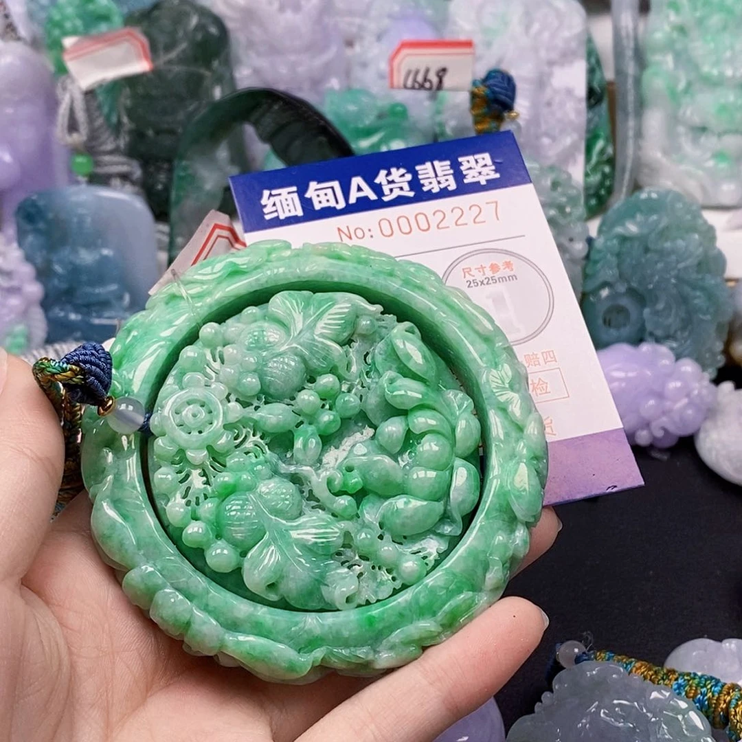 吊坠(不含链)未镶嵌翡翠可*