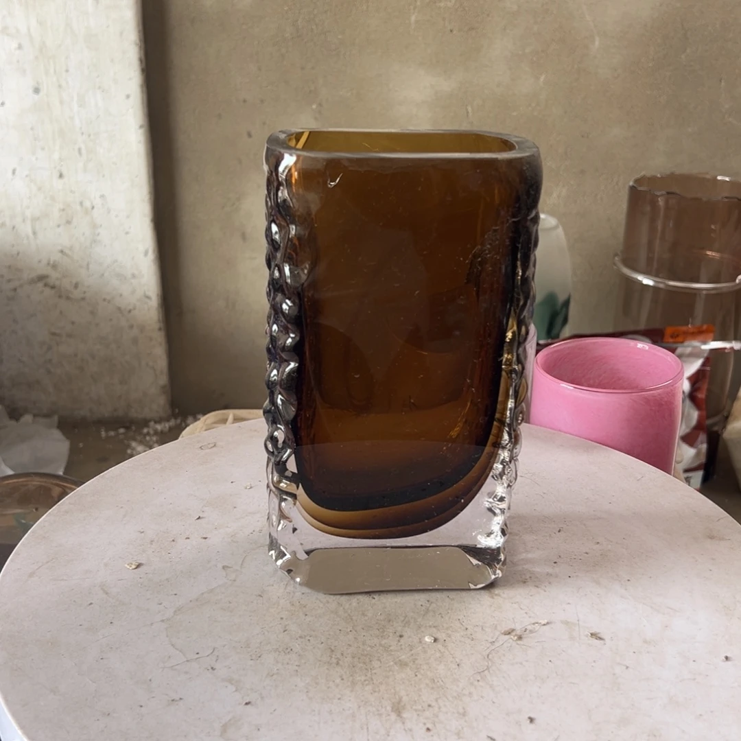 弘扬琉璃花器微瑕高度22