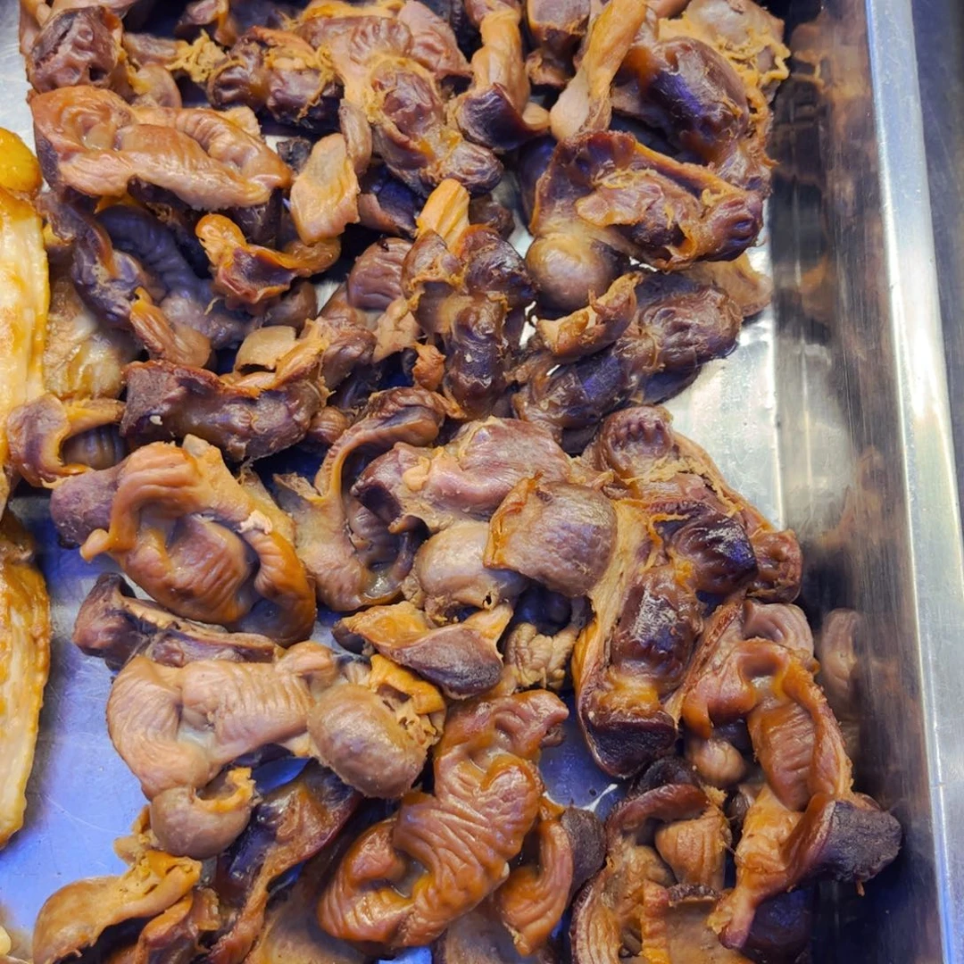 2斤烟熏鸡胗65特价包邮