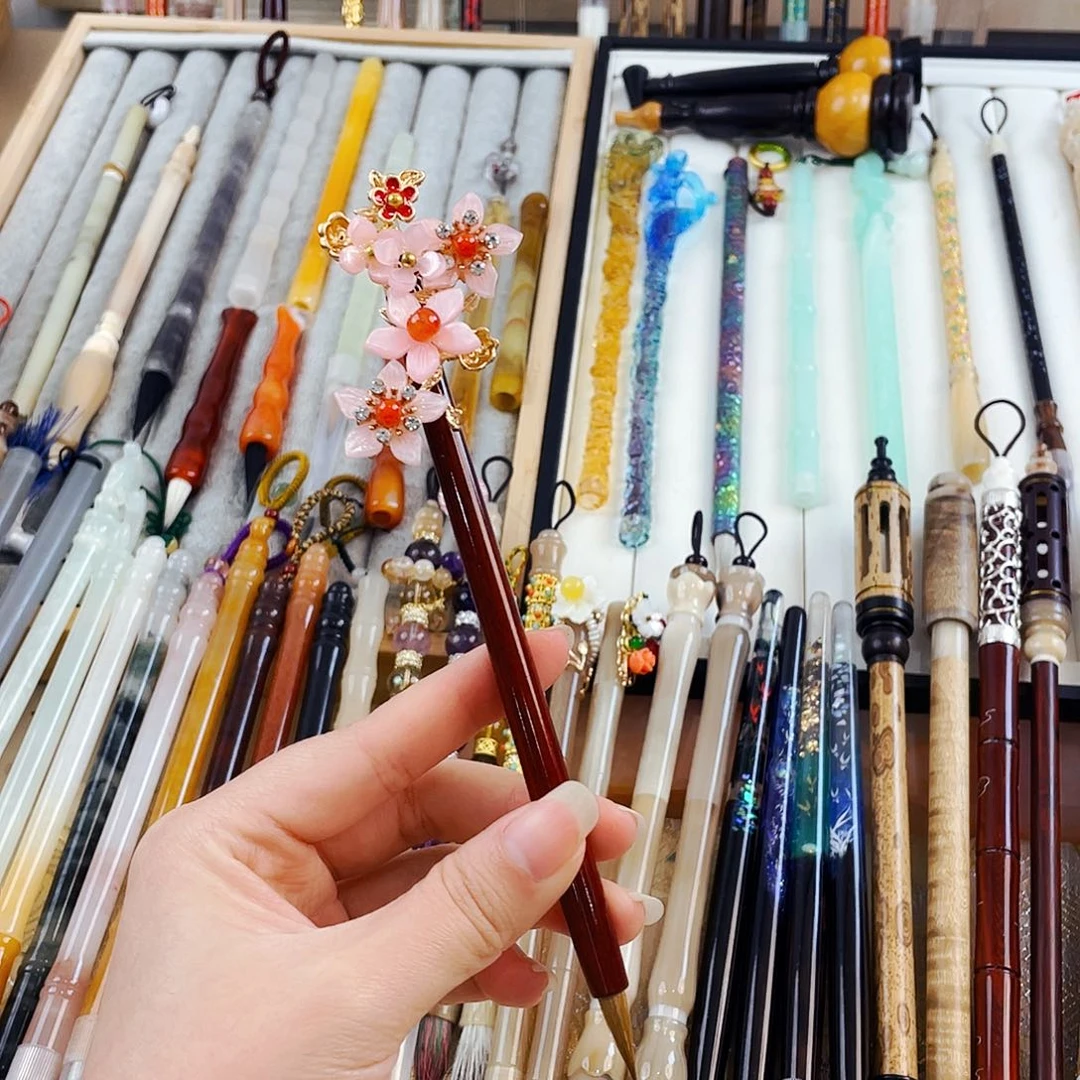 发簪笔出锋1.8纯狼小楷一支