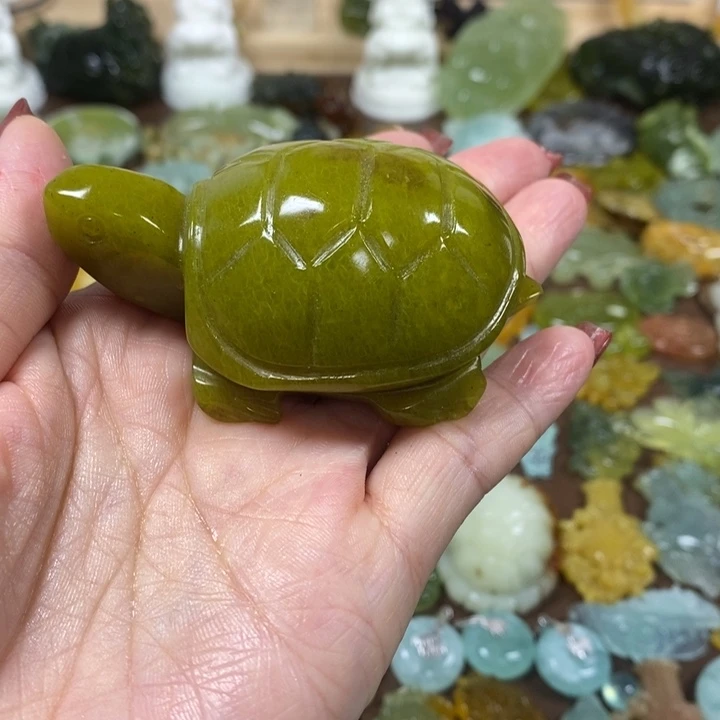 蛇纹石玉未镶嵌手把