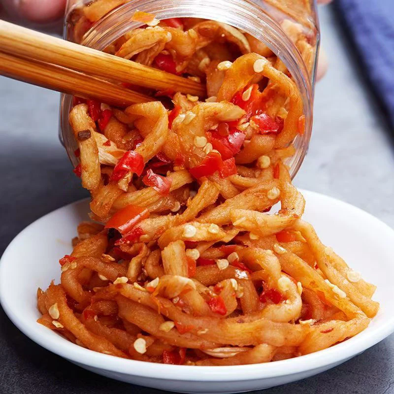 湖南农家香辣剁椒脆爽萝卜条特产下饭菜