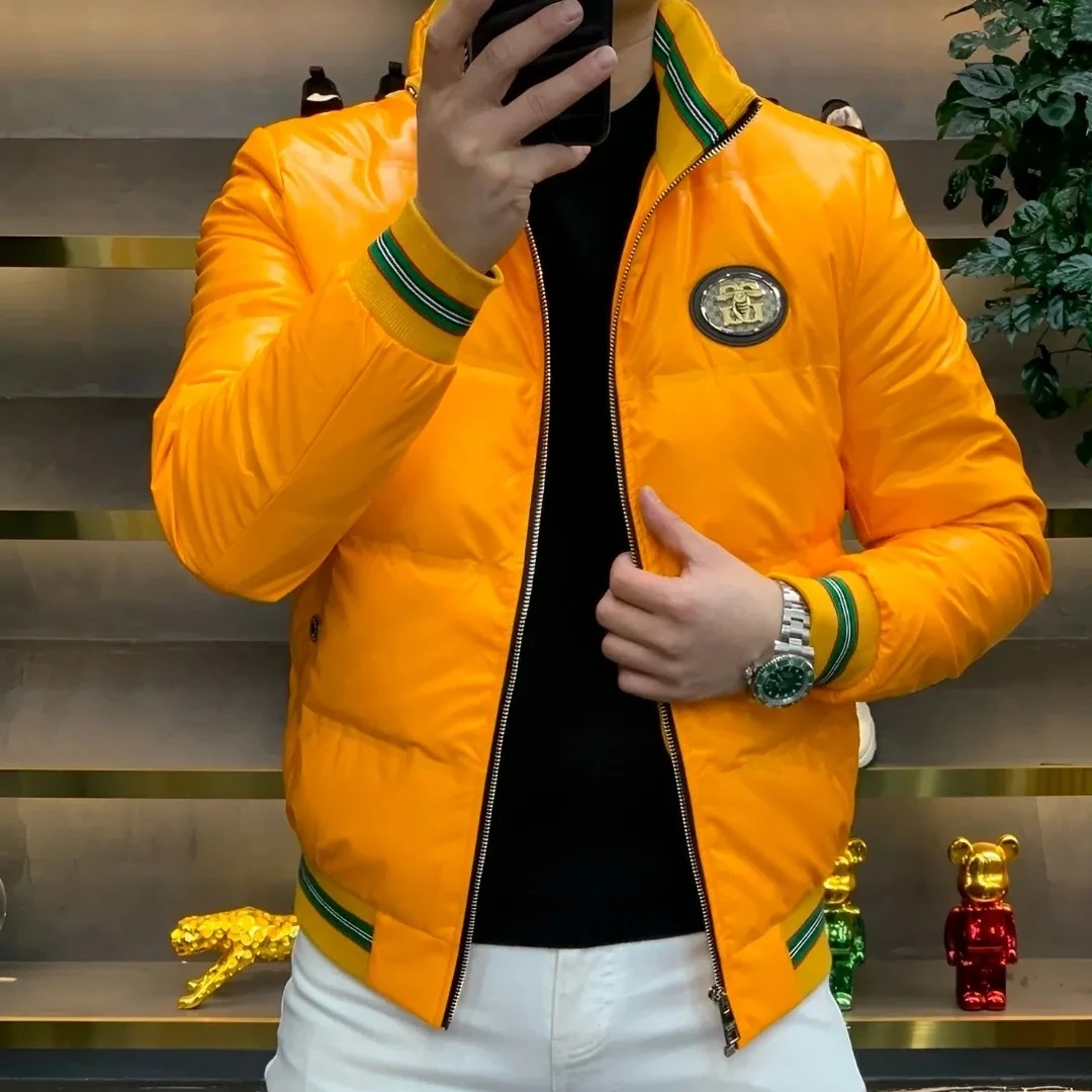 曼库帕娅秋冬季男士夹克外套百搭休闲时尚商务修身高级感帅气棉服