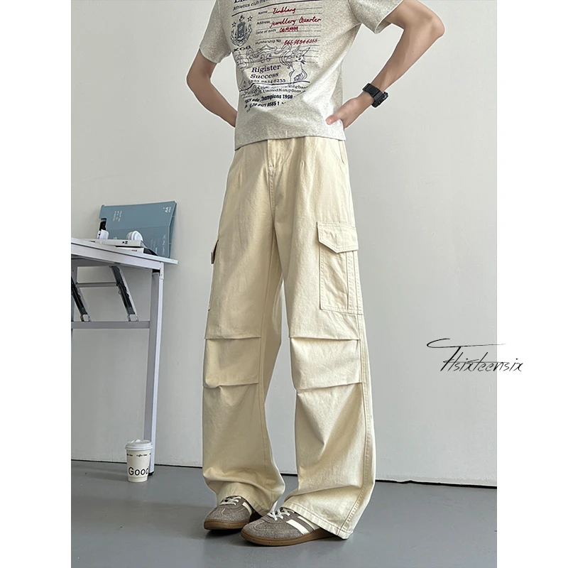 工装裤子男2025春夏新款潮牌宽松休闲裤子NA5305