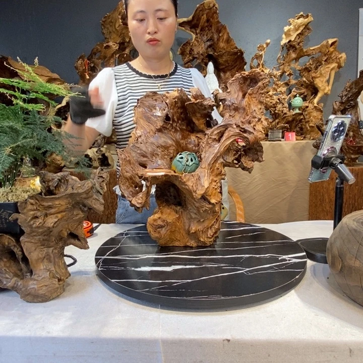 墙***化木草木堂根艺摆件592