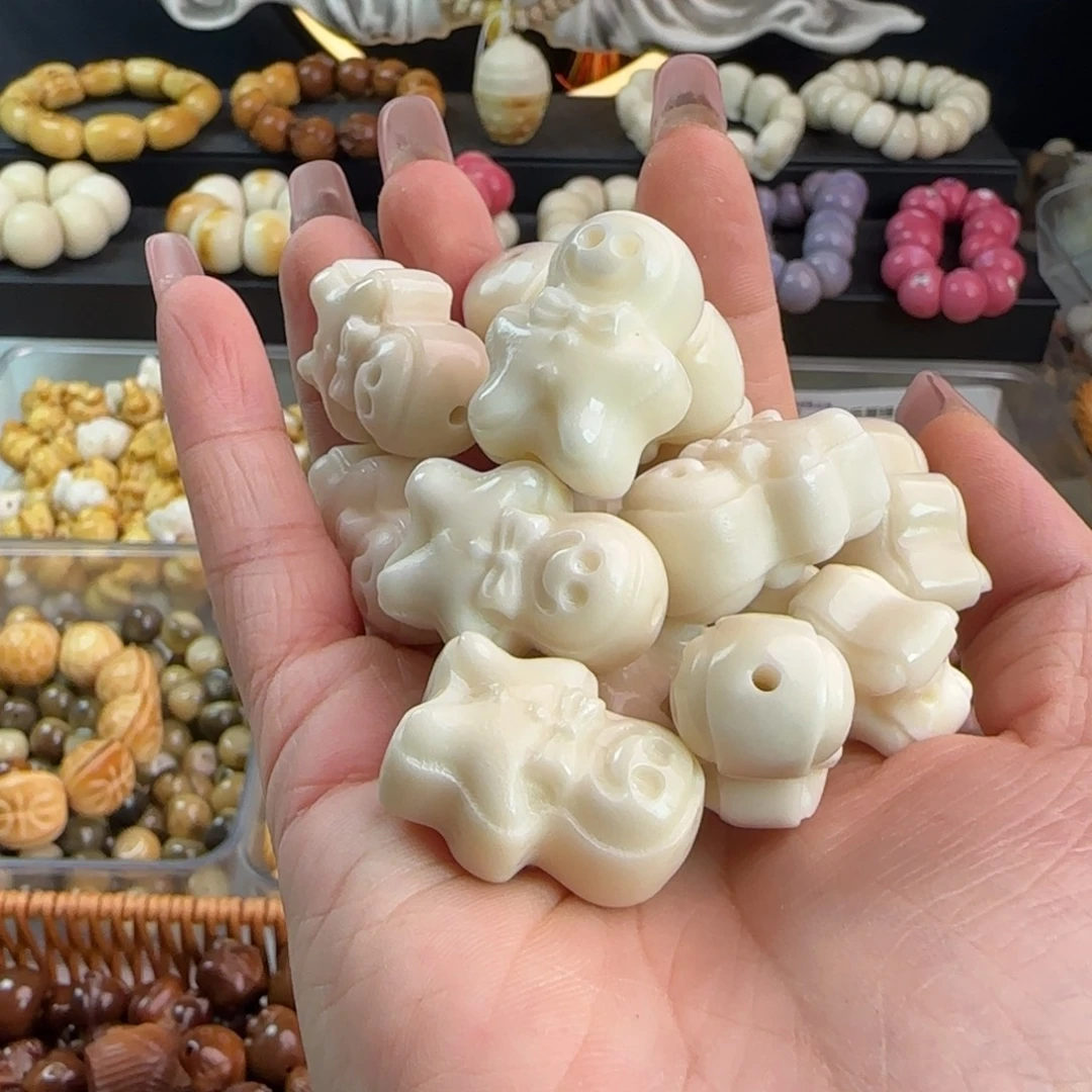 吊坠菩提根/象牙果全品牙果卡27/28大尺寸姜饼人10颗