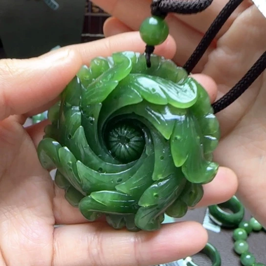 和田玉（碧玉）吊坠未镶嵌