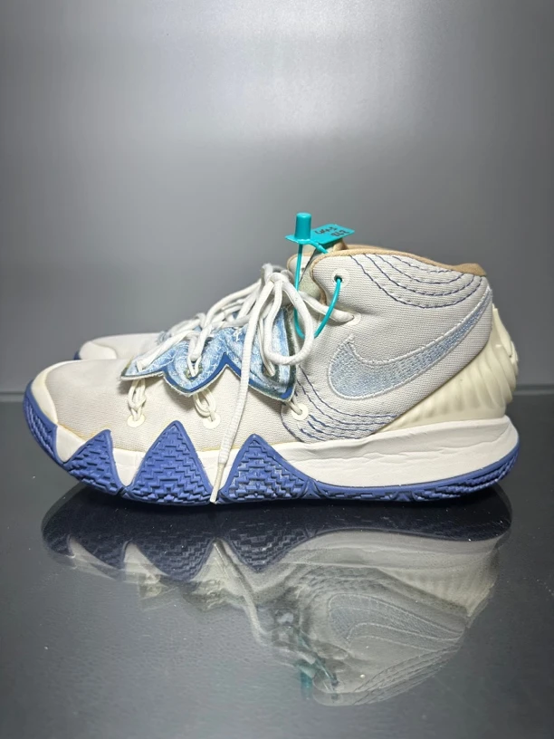 44.5码 95新 耐克Nike 欧文KyrieS2EP 白蓝 实战篮球鞋 二手正品