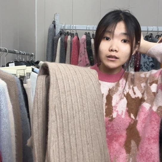 驼色80长百褶裙子