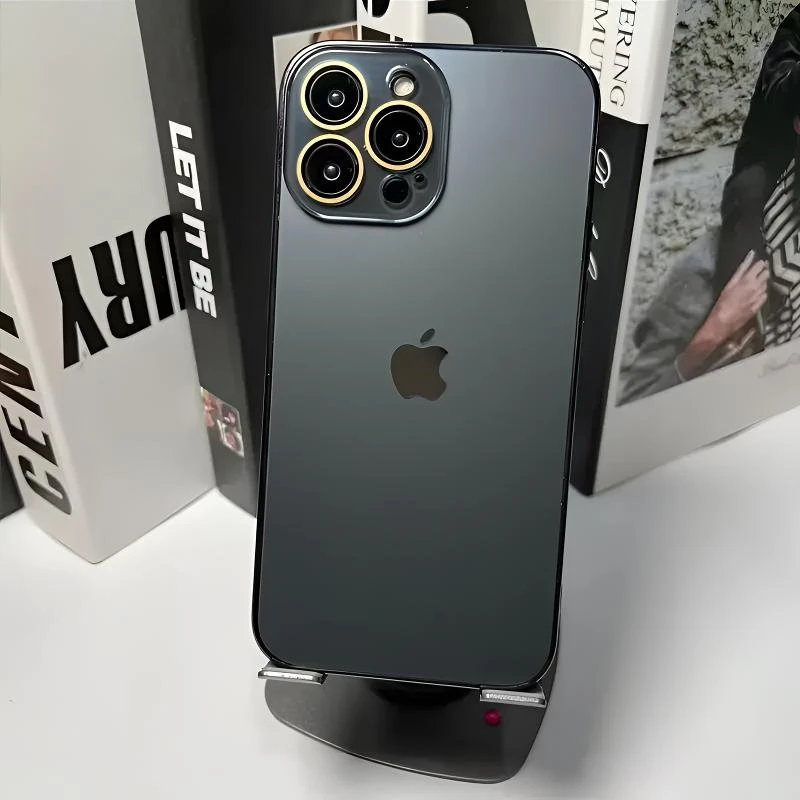 原机磨砂适用苹果16/15/14/13/12手机壳自带玻璃镜头膜苹果手机壳