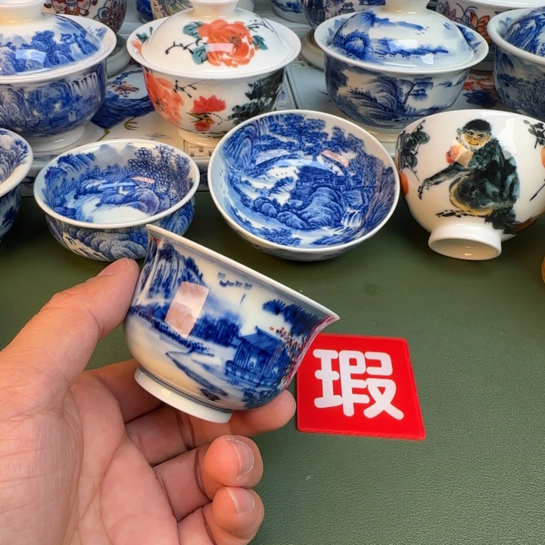 陶纯手工纯手绘茶具333