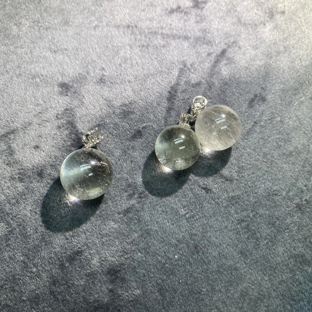 白水晶 圆球吊坠  多样性发其一【SJ0093】