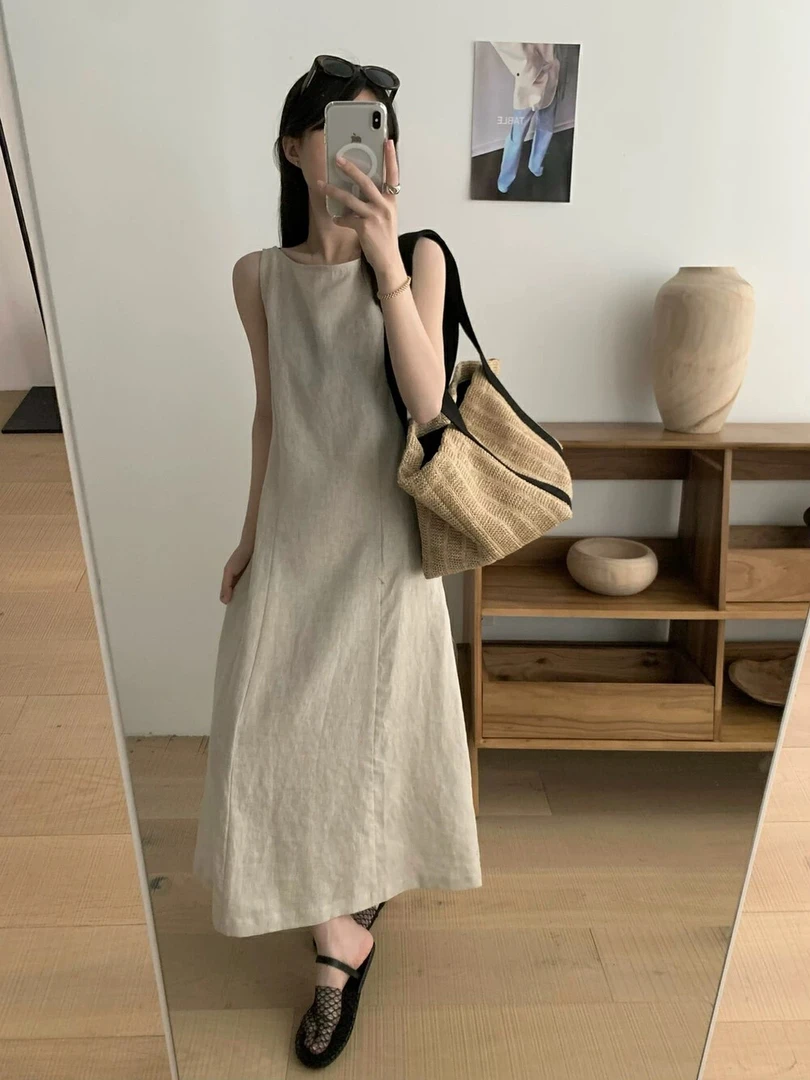 高级休闲感～度假风背心连衣裙