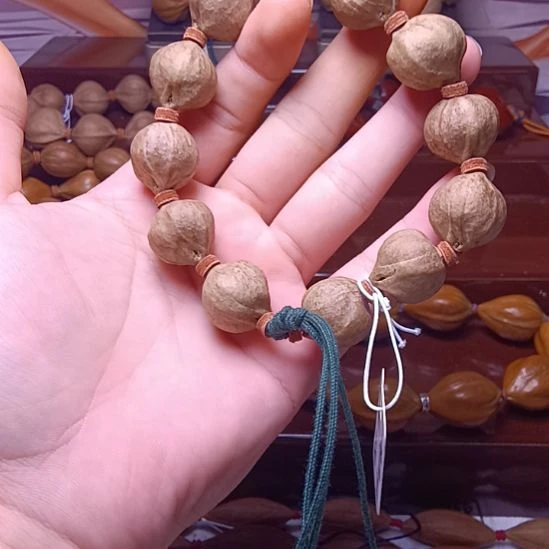 橄榄核手串/手链橄榄核三花鸡血红手串1.9