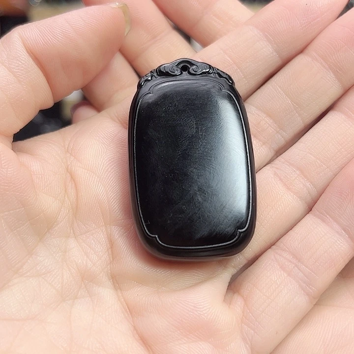 和田玉手链未镶嵌无事牌