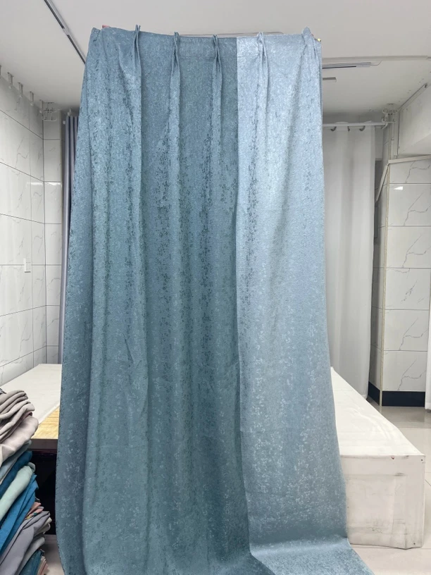 113编号成品窗帘，5.2米对开韩折挂钩，高度2.78米