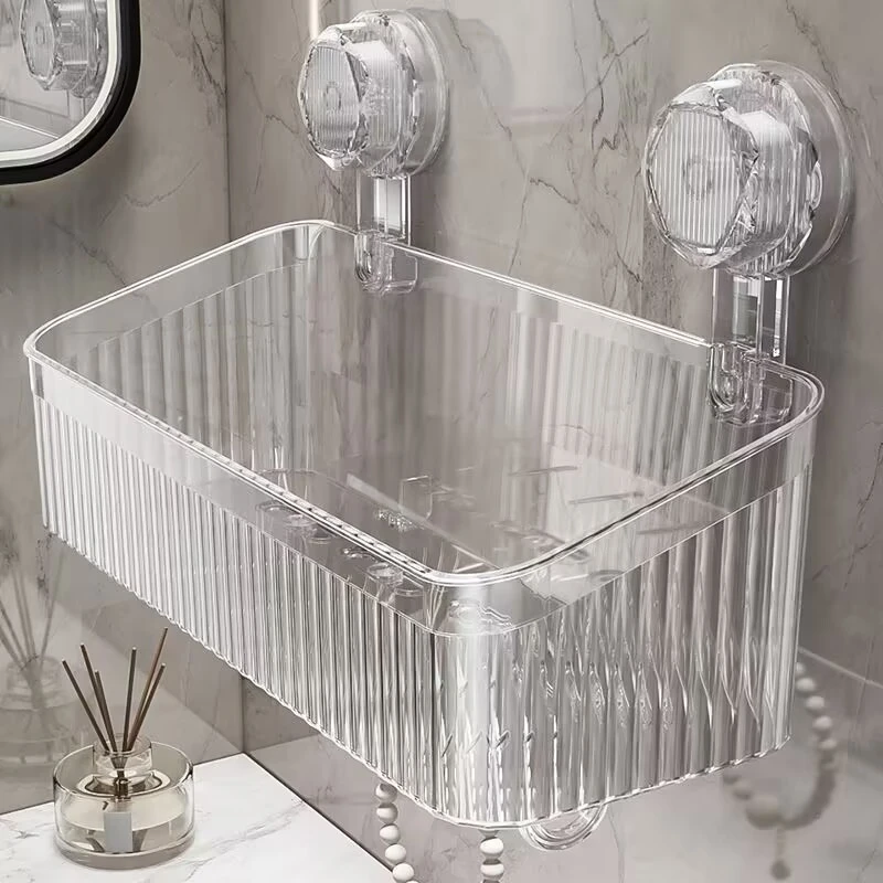 【强力吸附】吸盘置物架免打孔卫生间厕所浴室洗漱化妆品收纳收纳盒