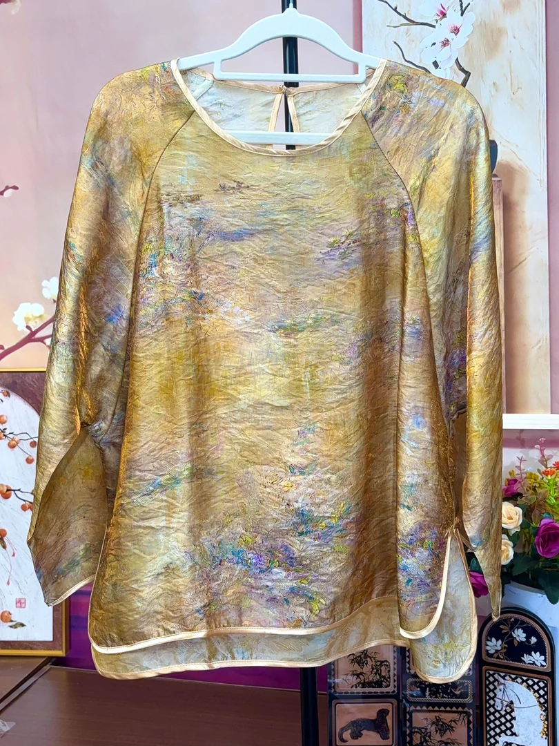 秋季新中式国风短款长袖小衫R06