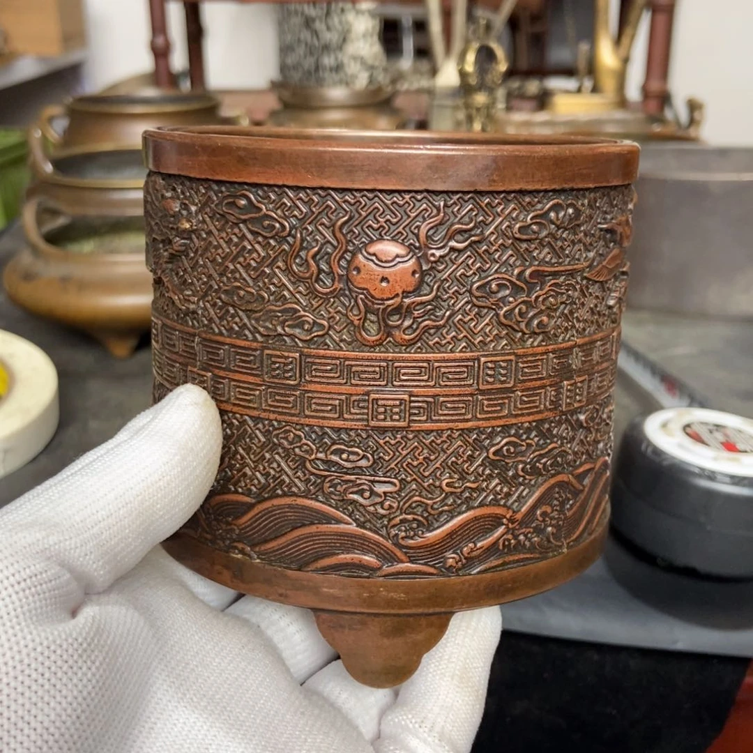 铜器工艺品摆件香炉摆件