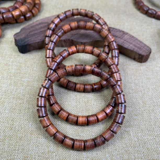 （无胶无腊）海南黄花梨8*8竹节珠