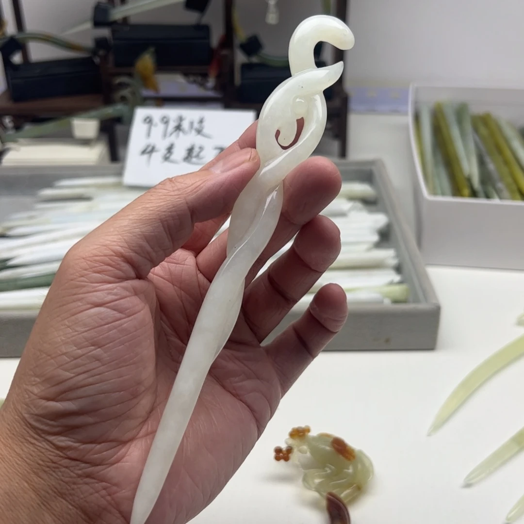 未镶嵌蛇纹石玉福利发簪