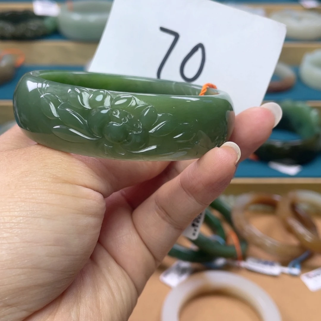 未镶嵌手镯和田玉圈口60