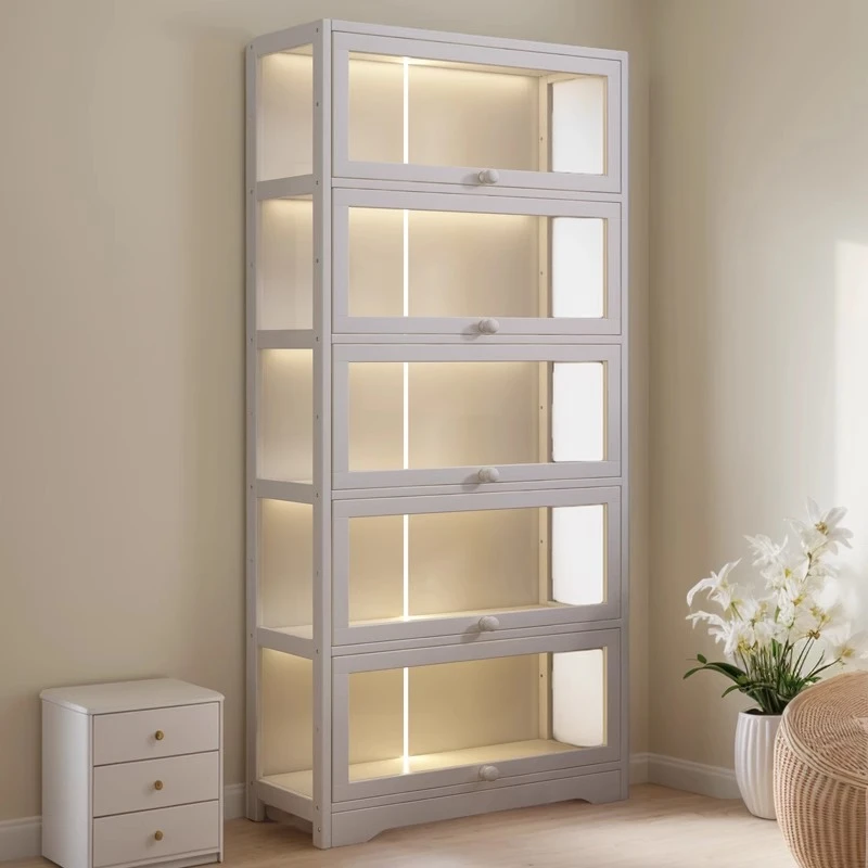 盲盒展示架泡泡玛特手办积木展示柜大容量防尘二次元谷子展示柜子