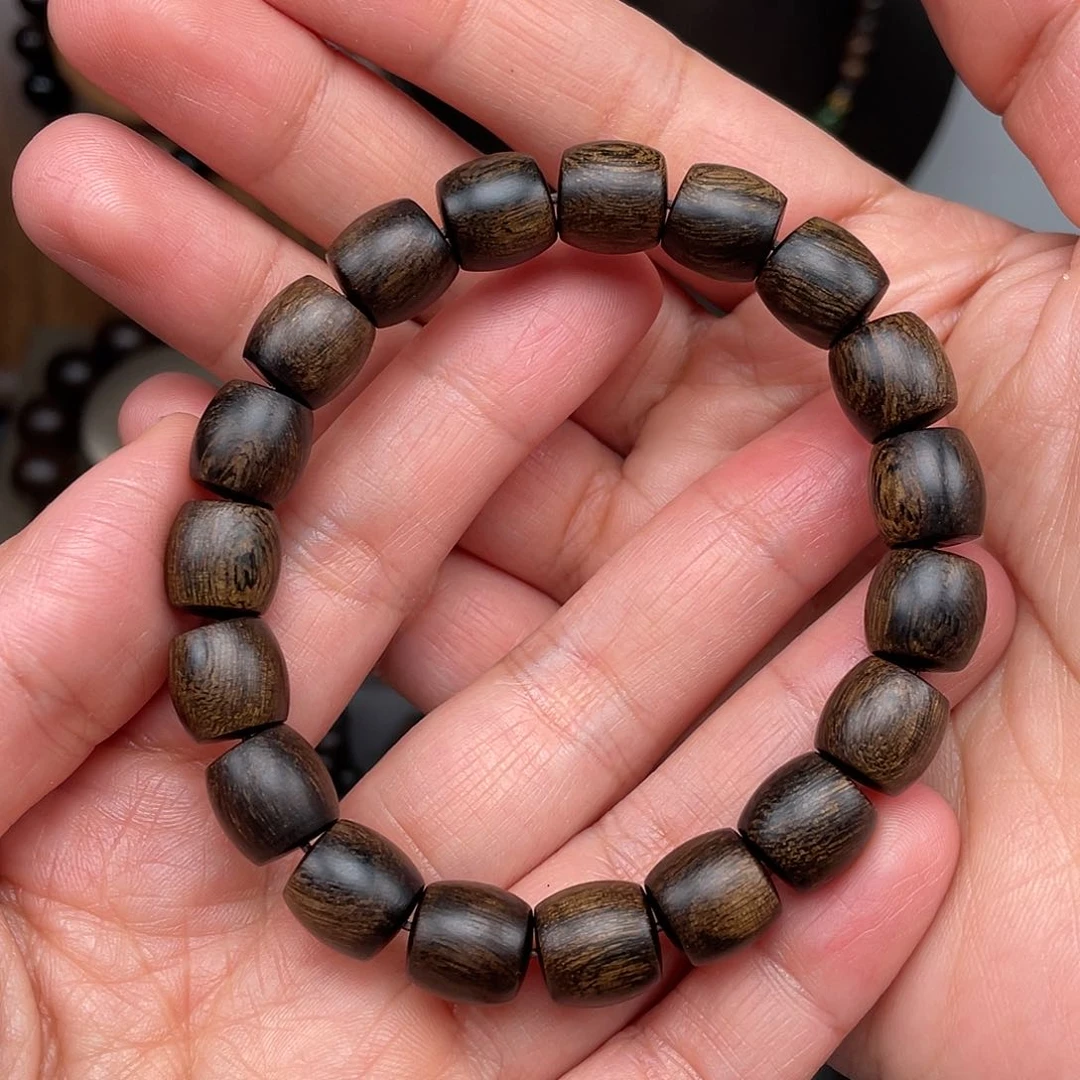 沉香手串越南芽庄白棋1.0瘿子瘤疤