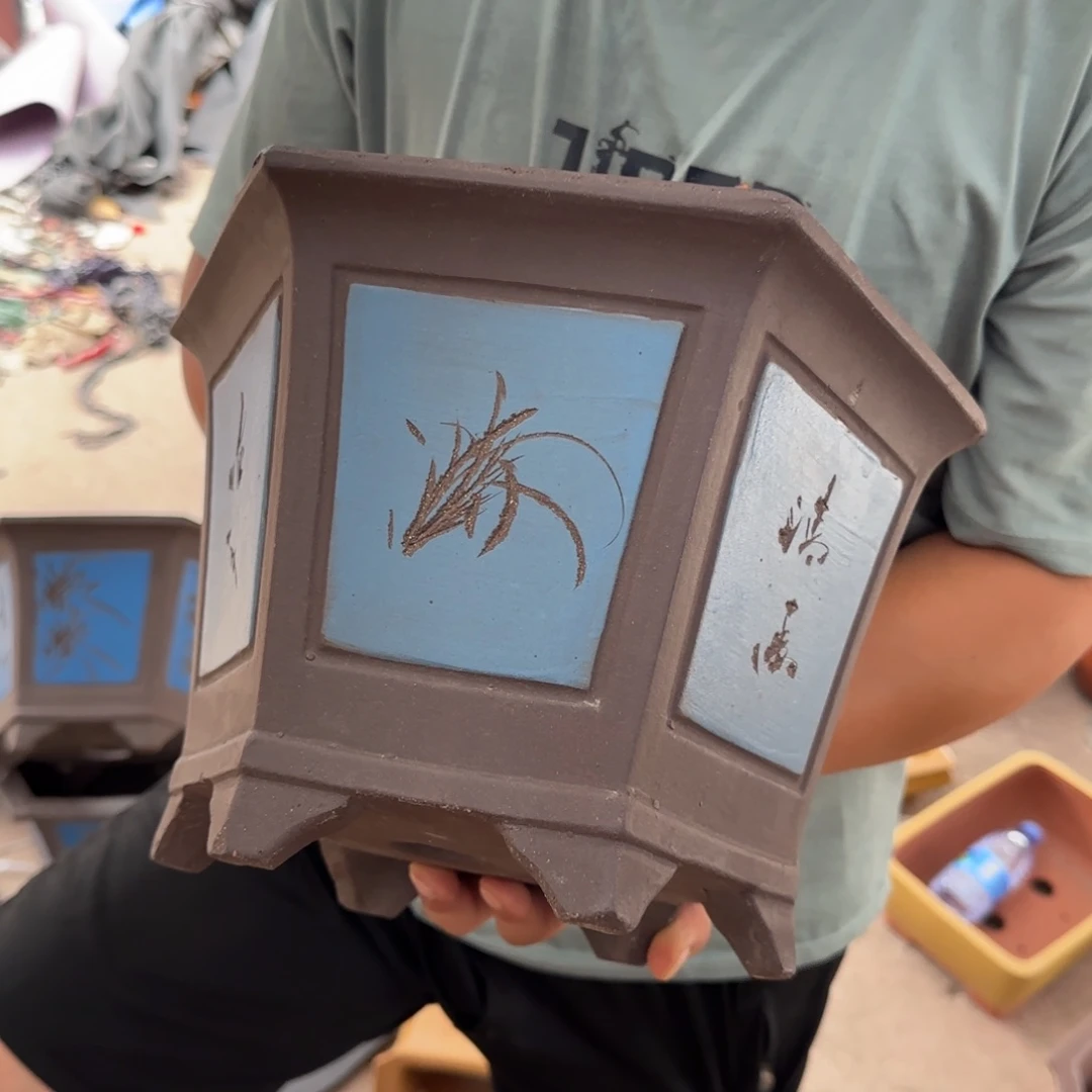 紫砂花盆口径27.17口径