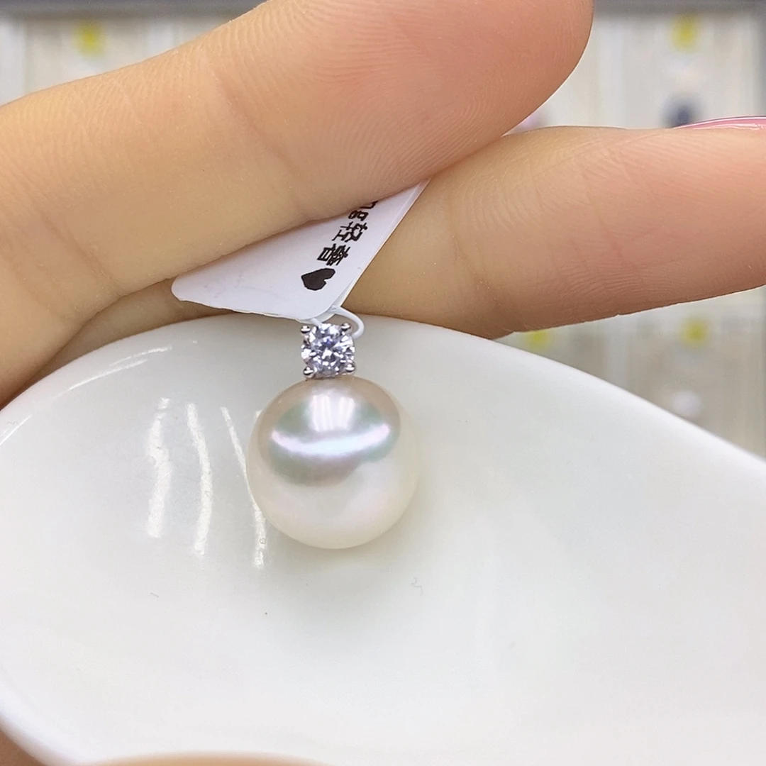吊坠(赠链)银S925镶嵌淡水珍珠