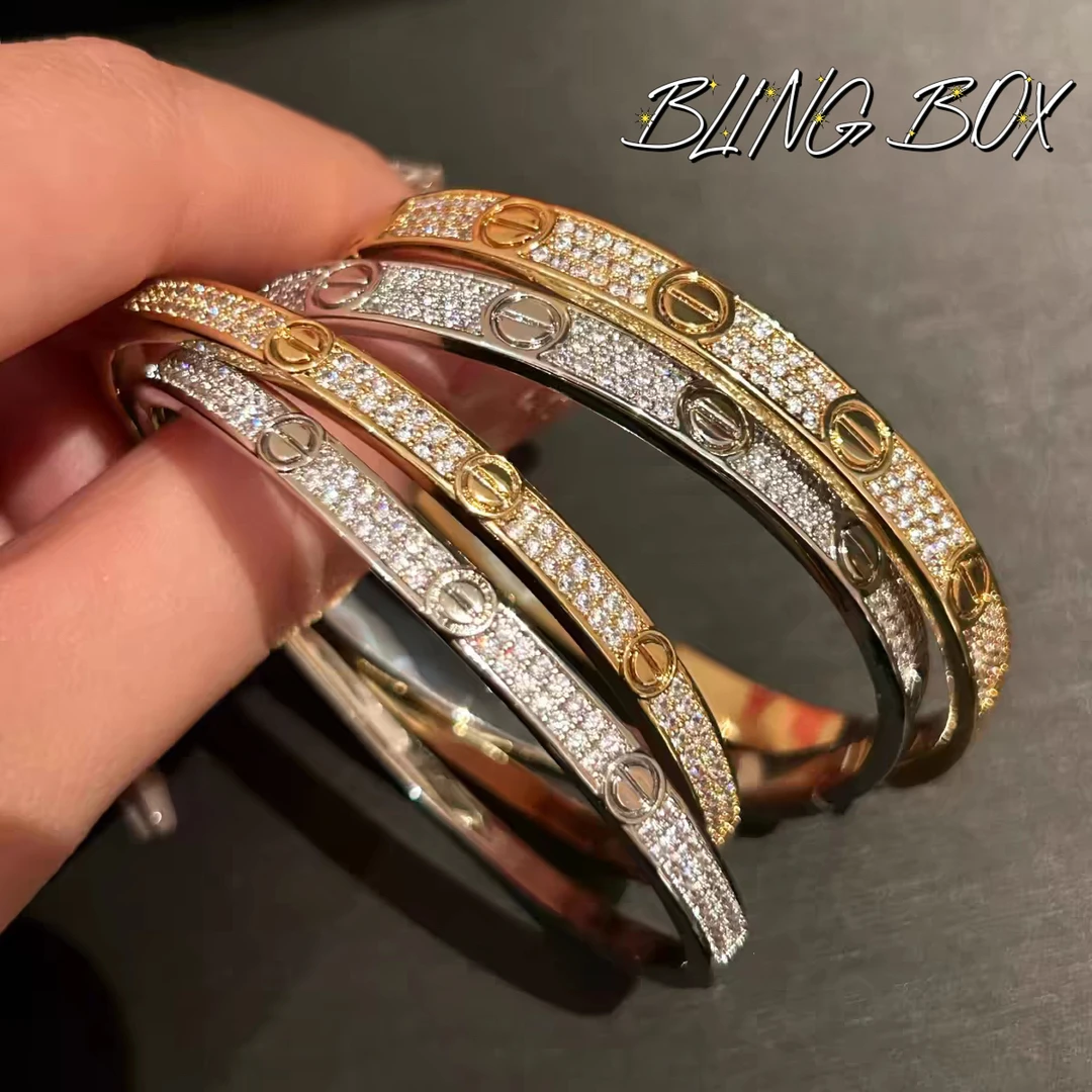 合金手镯 轻奢满天星卡家手镯四叶草手链闪钻时尚高级感百搭