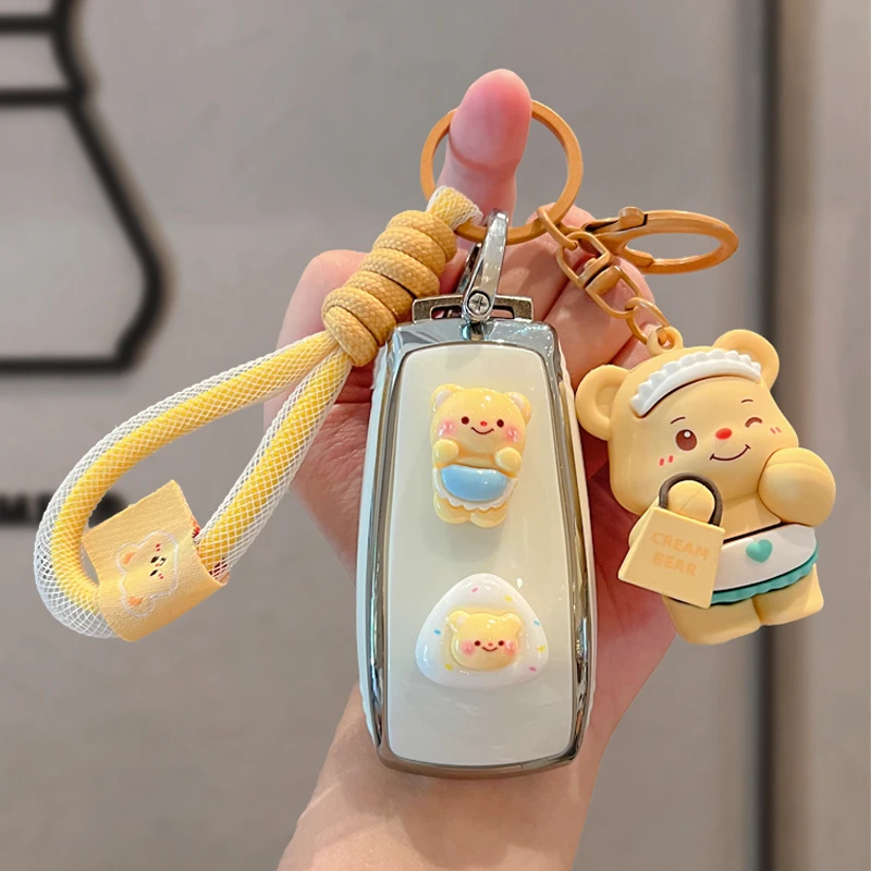 奔驰车钥匙套保护壳GLB/E级A级C级GLA包GLC/GLE/CLA/GLS个性扣链