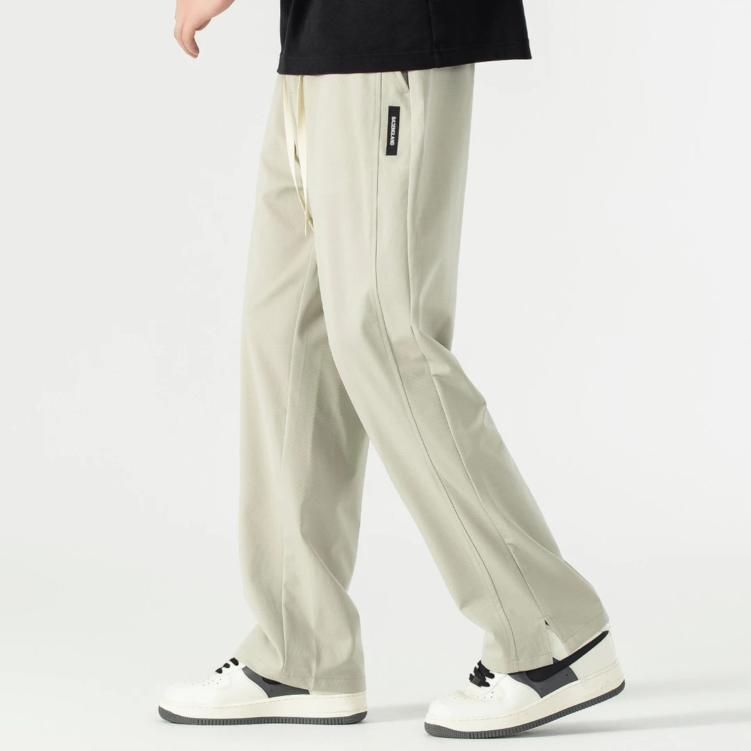 it ccaabb男装夏春季男式潮流简约松紧腰休闲直筒裤YACY9180