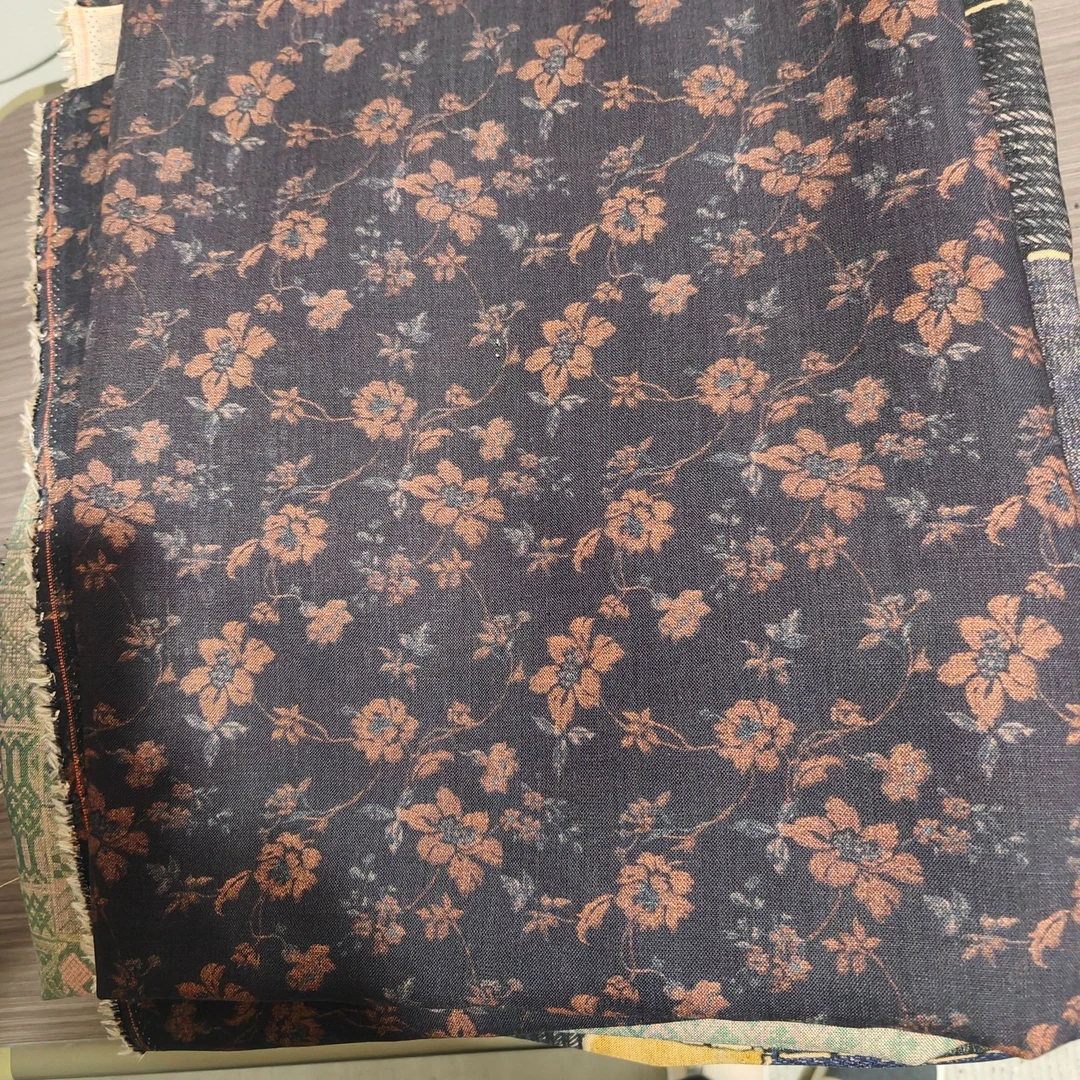 可折叠9亚麻香云百家布亚麻面料叠中国风天然尺码棉麻