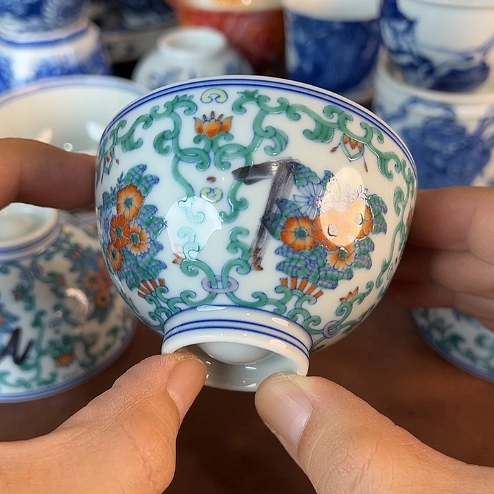 小***杰瓷片景德镇全手工手绘陶瓷