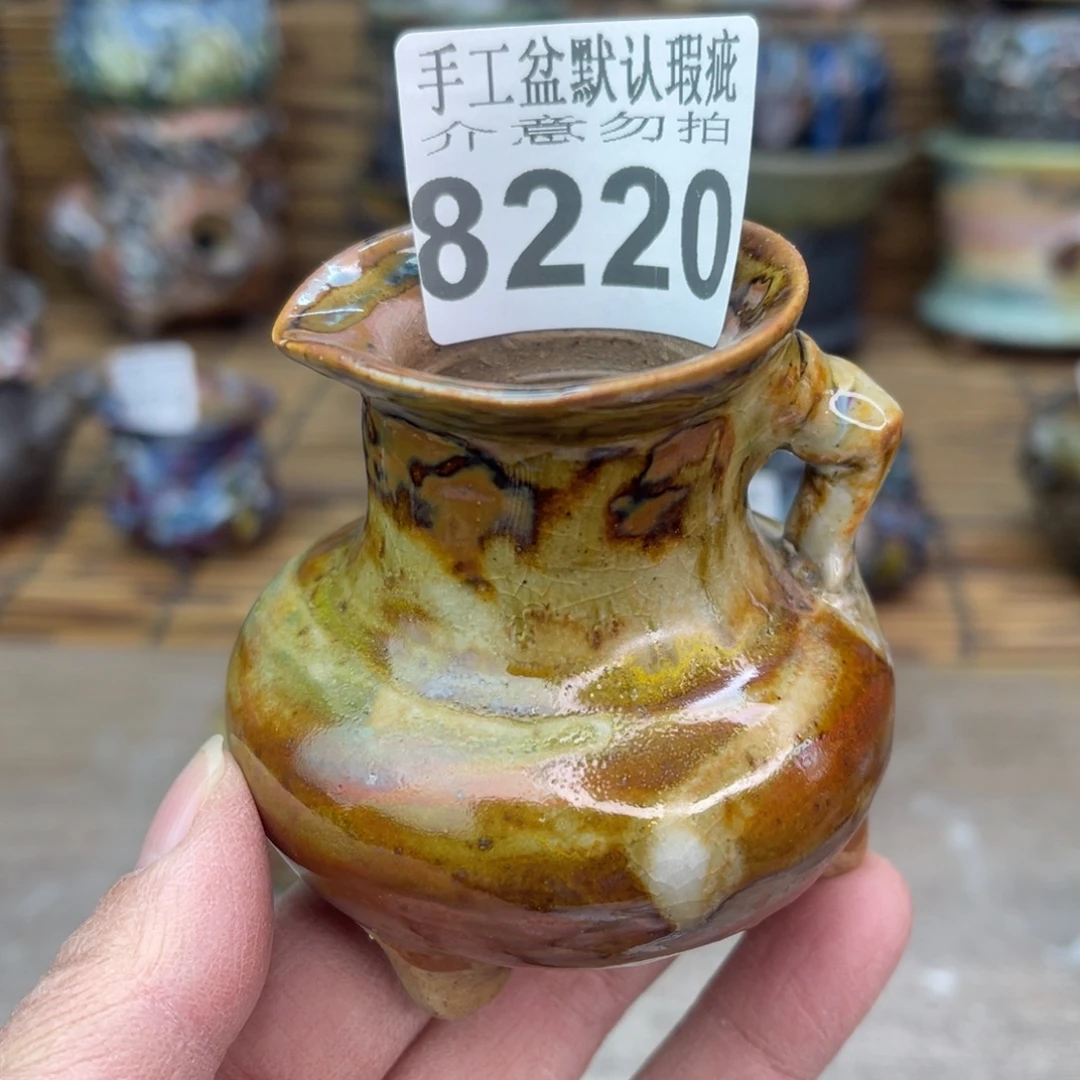 手工花盆默认瑕疵完美者勿拍