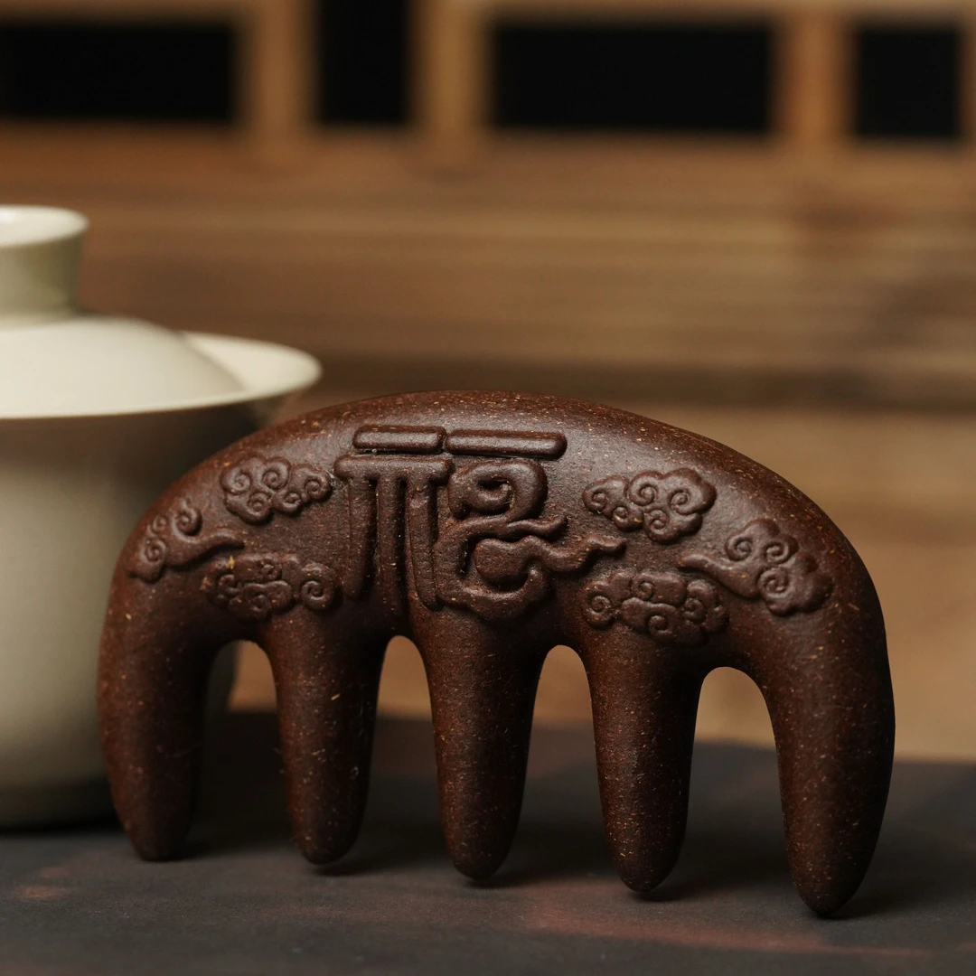 手工 何首乌固元合香梳子摆件