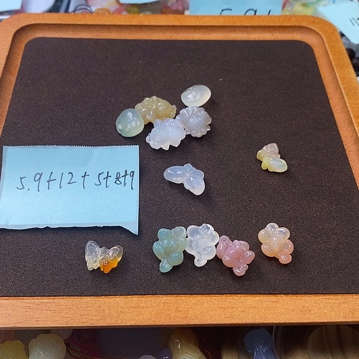 玛瑙/玉髓雕刻未镶嵌红***茶