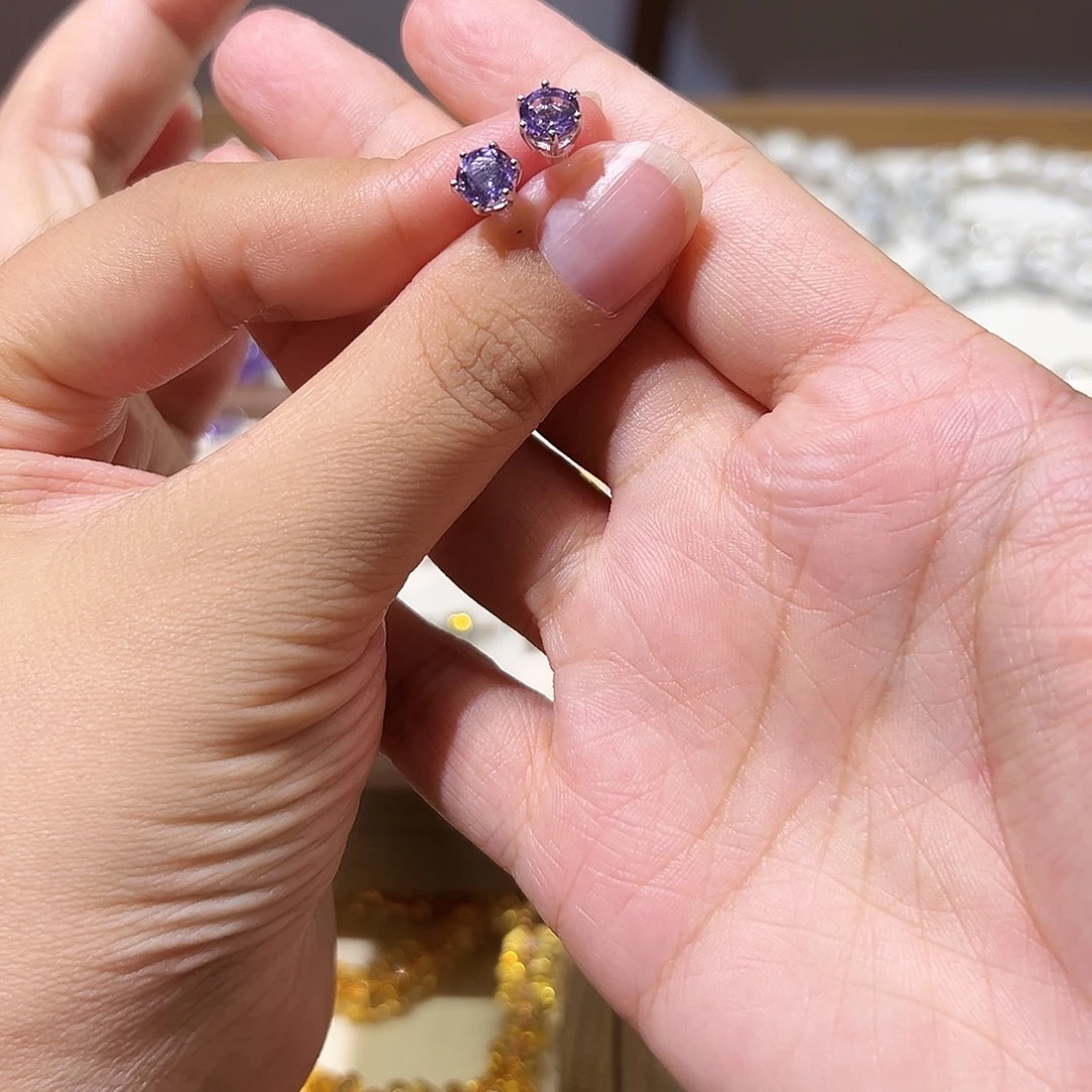 ᑋ***才未镶嵌手链水晶耳钉一对