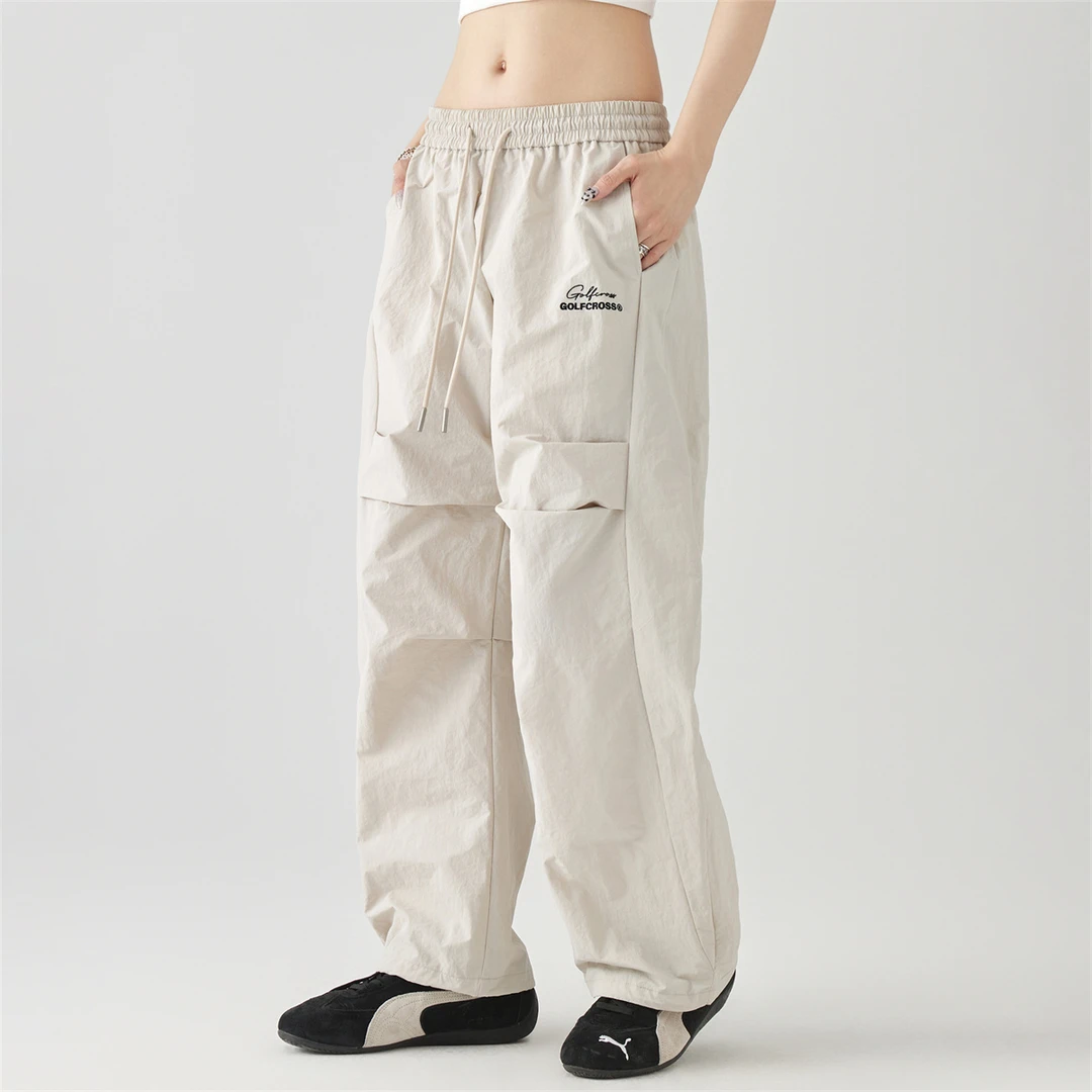 GOLFCROSS情侣时尚户外潮流运动休闲宽松长裤通勤百搭直筒工装裤