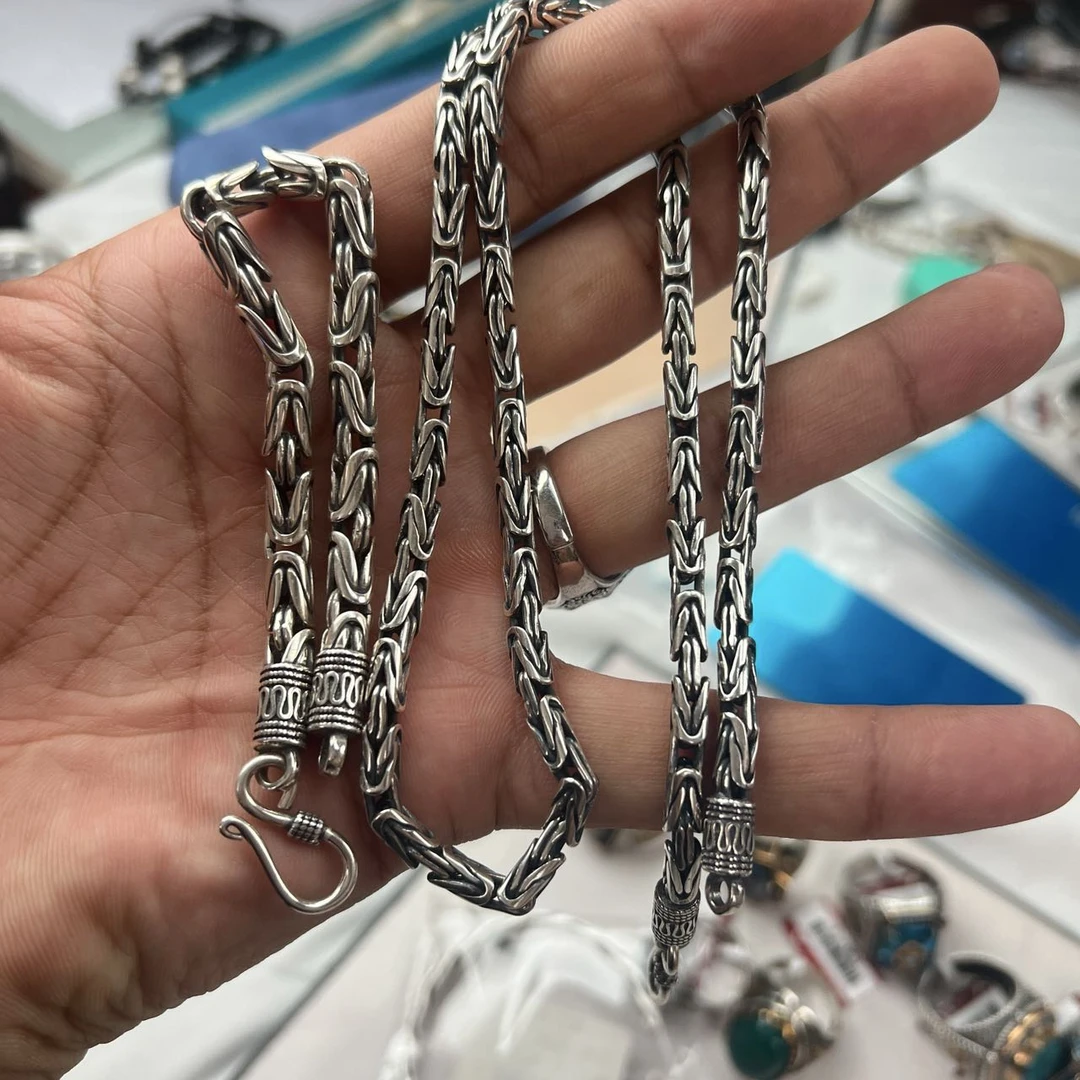 坠链均足银 爱敏纯银首饰项链