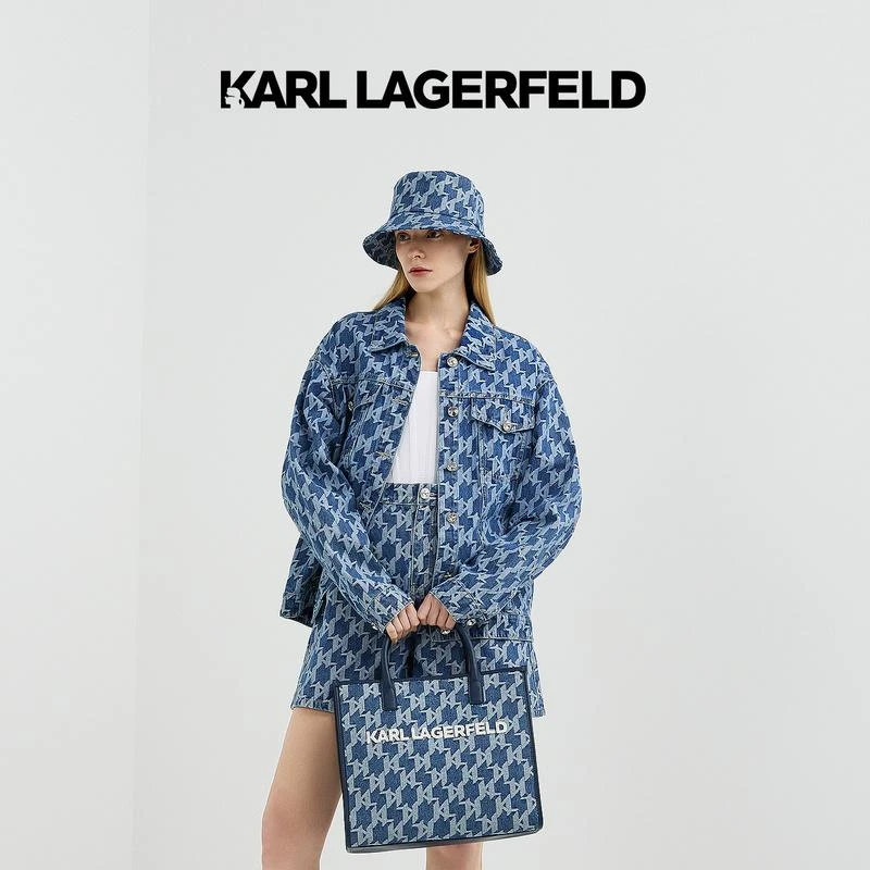 【BANJOUR】KARL LAGERFELDKL老花男女同款牛仔外套221L1804