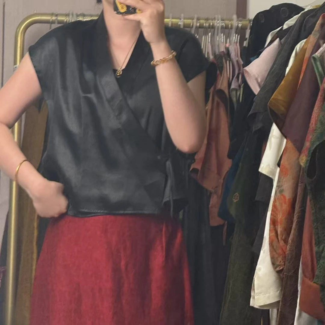 100桑蚕丝！60姆重缎皮子小道袍