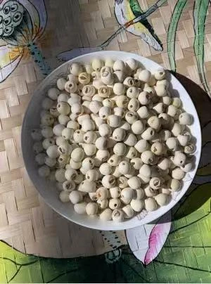 大颗粒带芯莲子干货500g湖南湘潭特产无硫带心磨皮新货